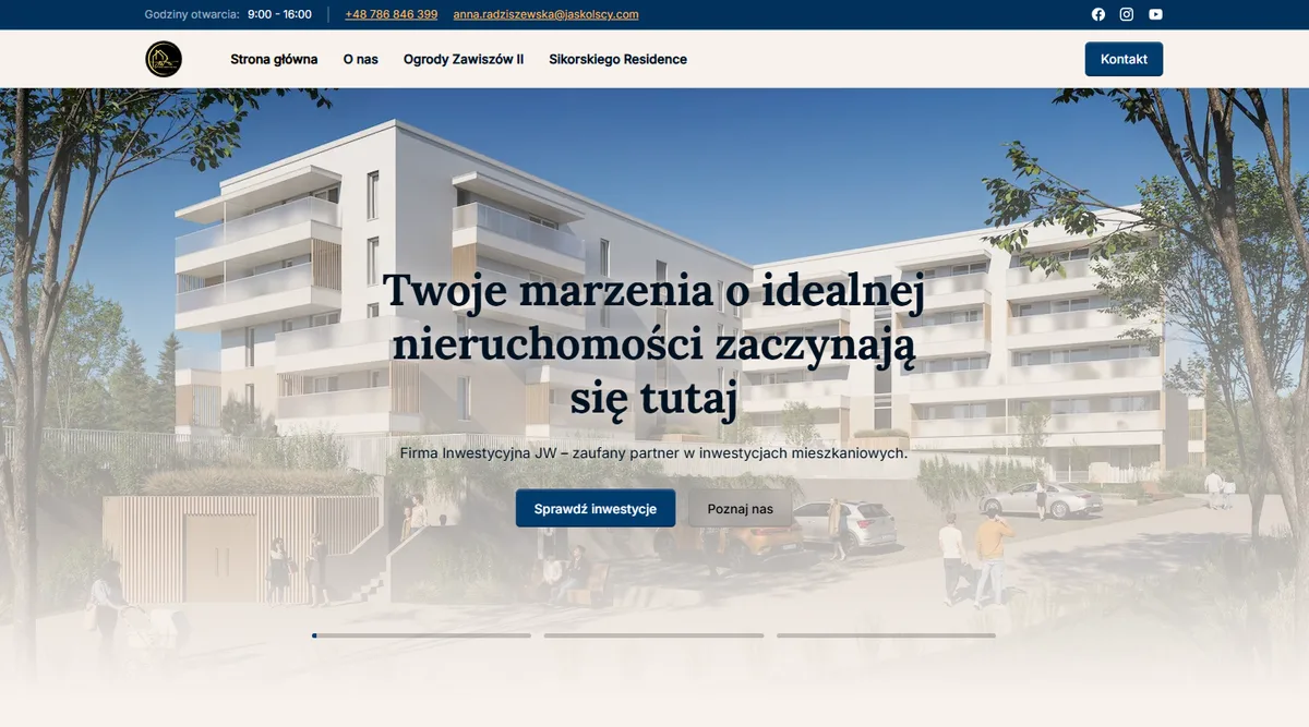 Strona główna fi-jw.pl – widok desktop